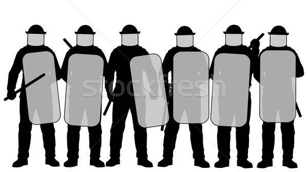 600x336 Riot Police Vector Illustration Robert Adrian Hillman