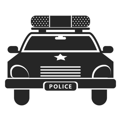512x512 Car Police Star Silhouette