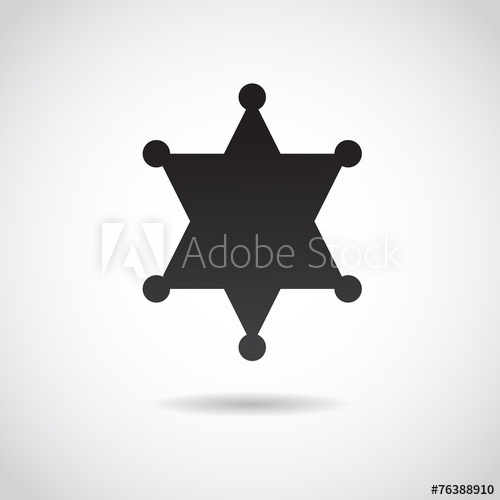 500x500 Police Star Vector Icon