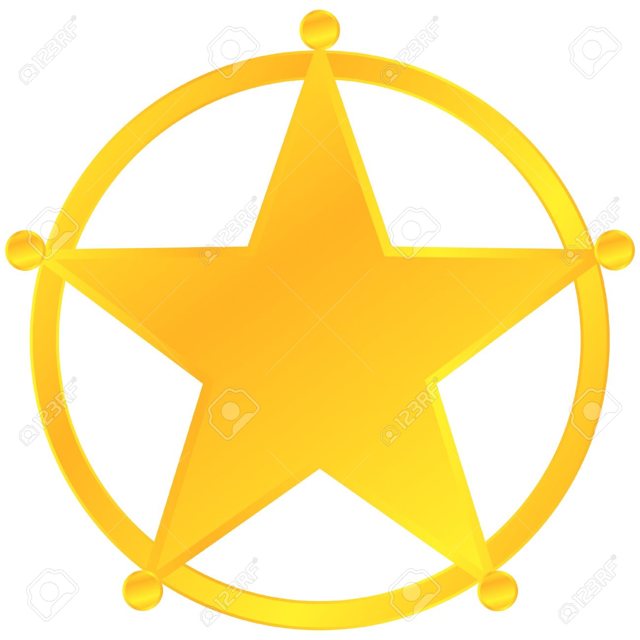 1300x1300 Sheriff Star Badge Clipart