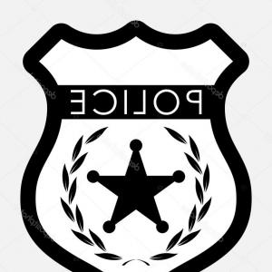 300x300 Sheriffs Badge Police Emblem With Star Vector Clipart Createmepink