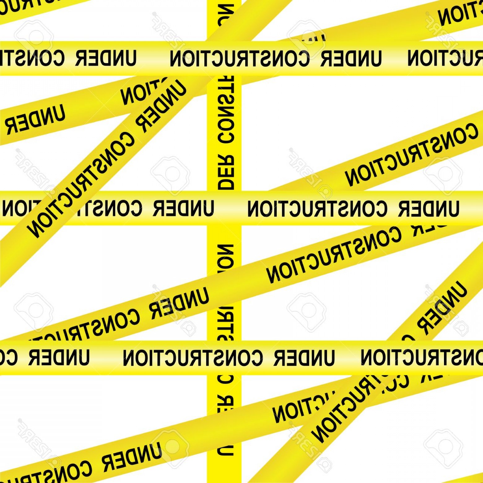 1560x1560 Photostock Vector Under Construction Caution Tape Entrance