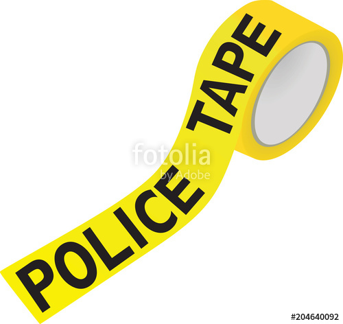 500x472 Police Tape Vector Illustration Stock Image And Royalty Free