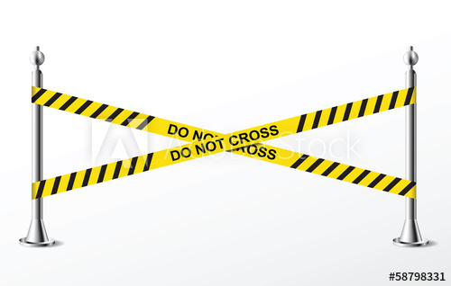 500x318 Do Not Cross Yellow Police Tape Vector Illustration