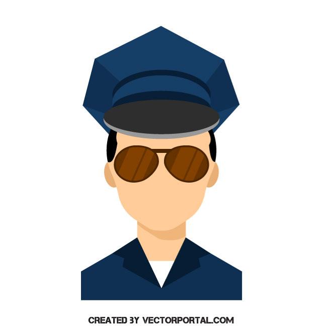 660x660 Police Officer Vector Image