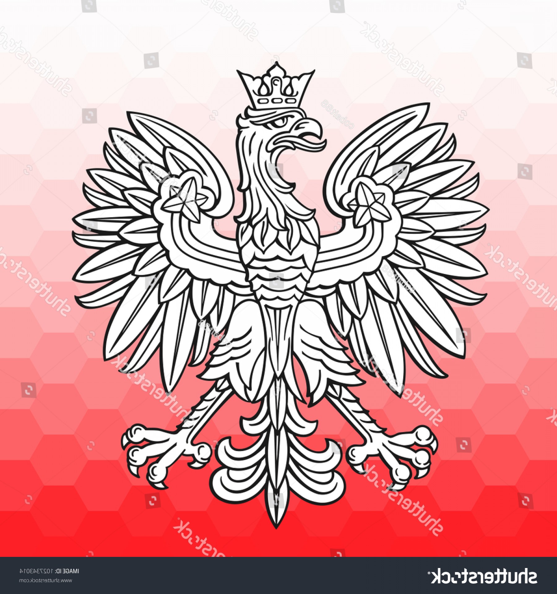 1800x1920 Poland Eagle Over White Red Mosaic Geekchicpro