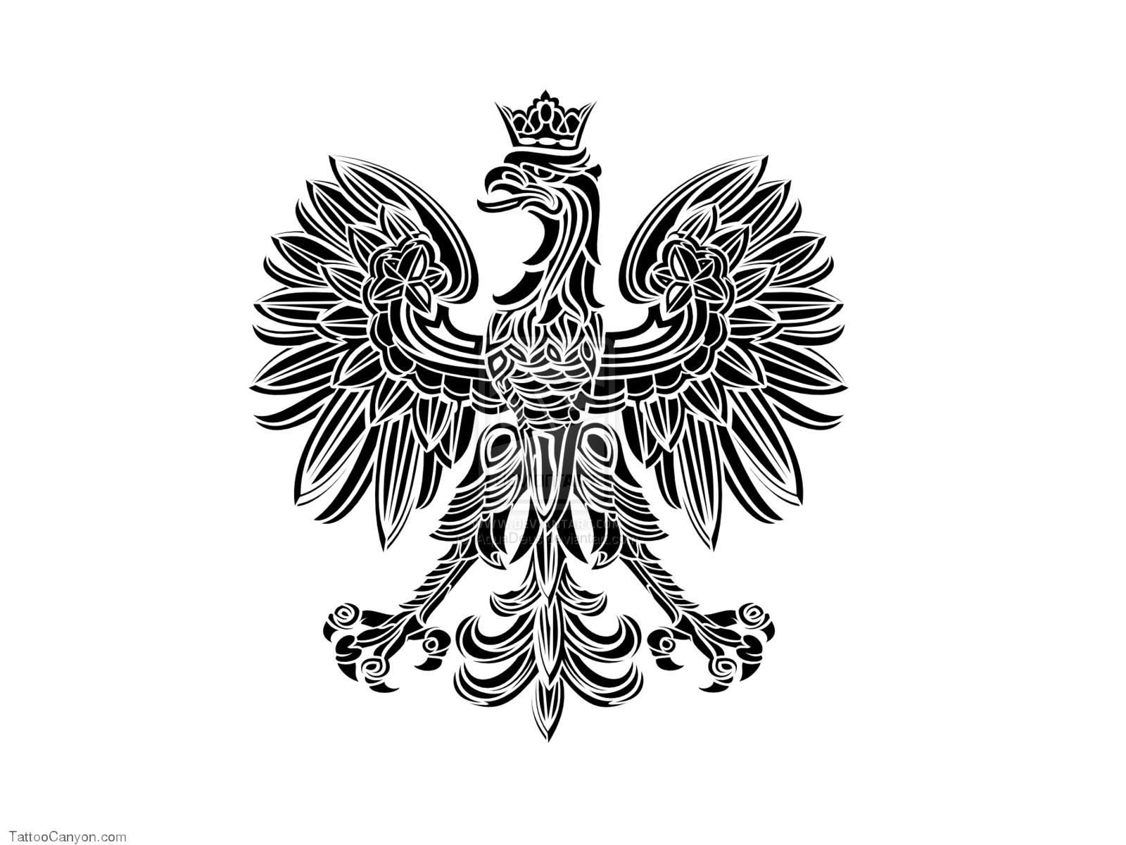 1600x1200 Polish Tribal Eagle Tattoo Picture