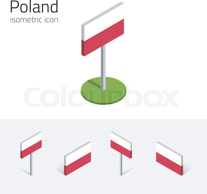 800x752 Poland Flag, Polish Flag, Vector Set Stock Vector Colourbox