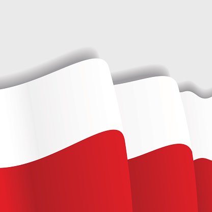 416x416 Polish Waving Vector Premium Clipart