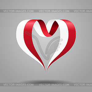 300x300 Polish Flag Heart Shaped Ribbon