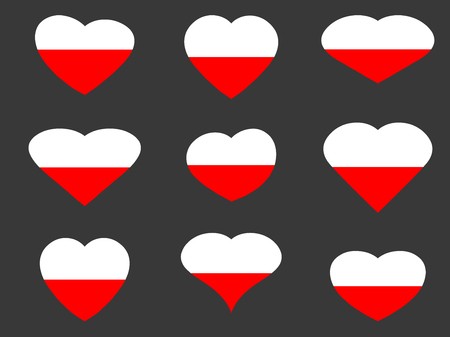 450x337 Polish Flag In Heart Collection Of Hearts With The Polish Flag