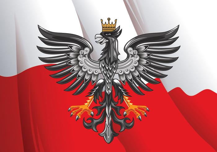 700x490 Vector Illustration Of Amazing Horizontal Polish Flag