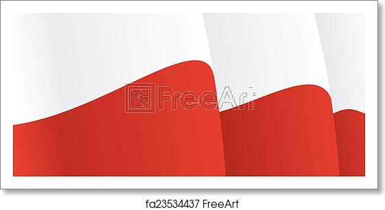 561x306 Free Art Print Of Background With Waving Polish Flag Vector