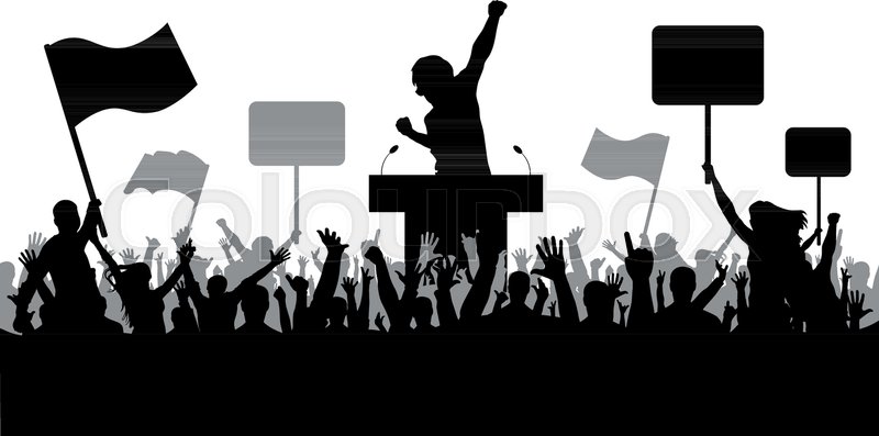Crowd Of People Demonstrating Stock Vector Colourbox 800x397 Crowd Of People Demonstrating Stock Vector Colourbox