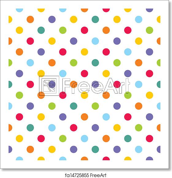 Free Art Print Of Vector Colorful Polka Dots Pattern Seamless 561x581 Free Art Print Of Vector Colorful Polka Dots Pattern Seamless
