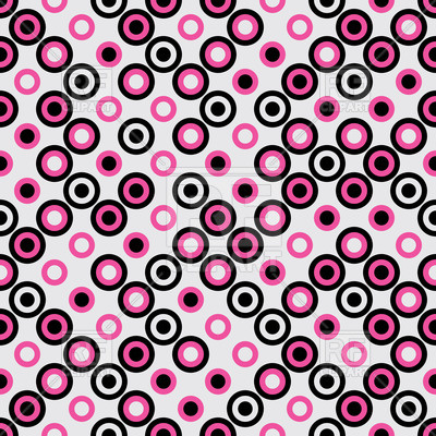 Seamless Background With Pink And Black Circles 400x400 Seamless Background With Pink And Black Circles