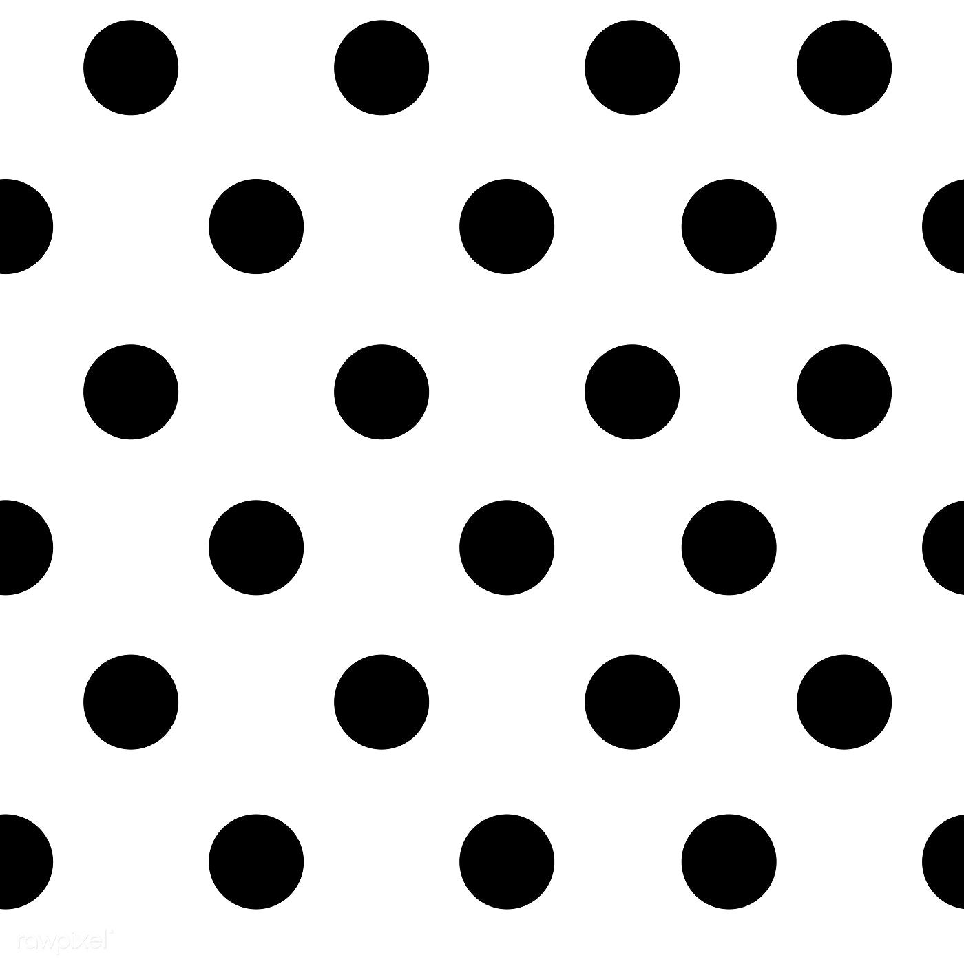 Black And White Seamless Polka Dot Pattern Vector Free Image 1400x1400 Black And White Seamless Polka Dot Pattern Vector Free Image