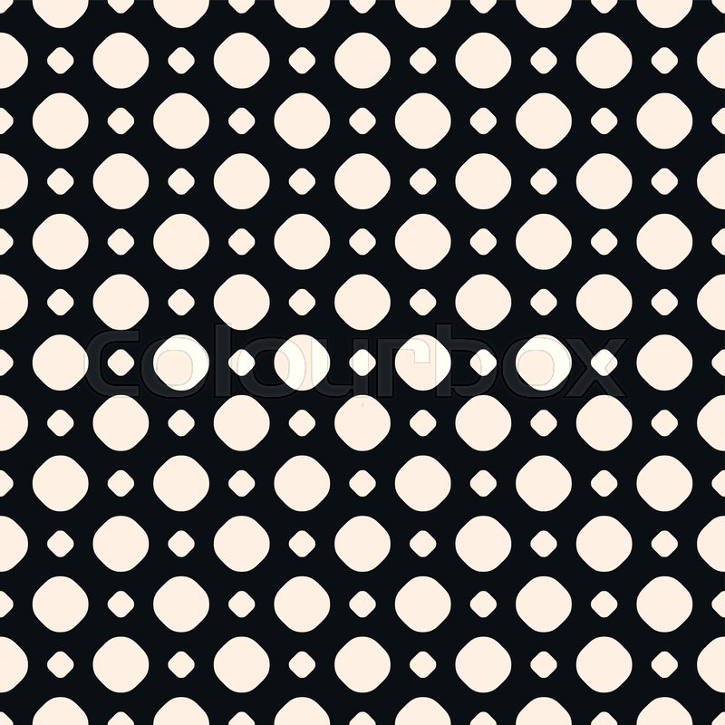 800x800 Polka Dot Vector Monochrome Seamless Stock Vector Colourbox