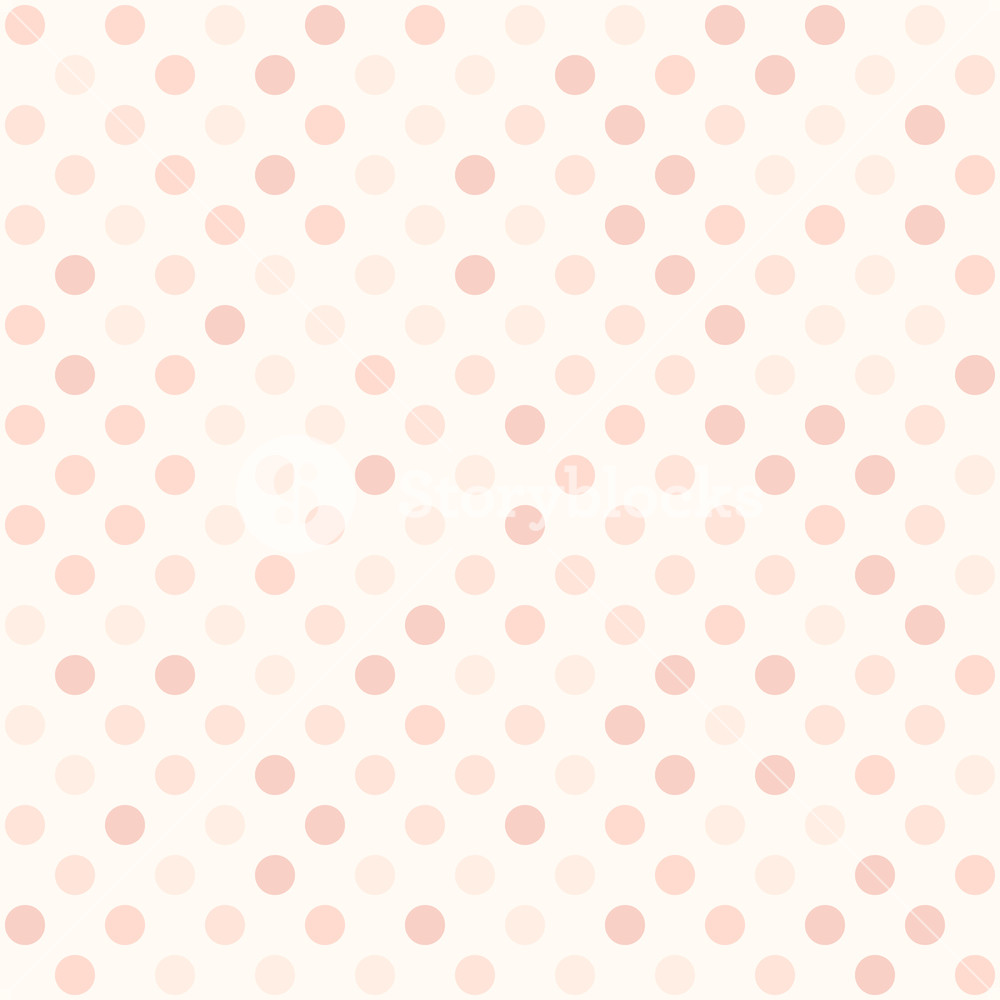 1000x1000 Rose Polka Dot Pattern Seamless Vector Background