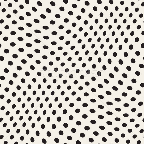600x600 Vector Seamless Irregular Polka Dots Distorted Pattern Vector