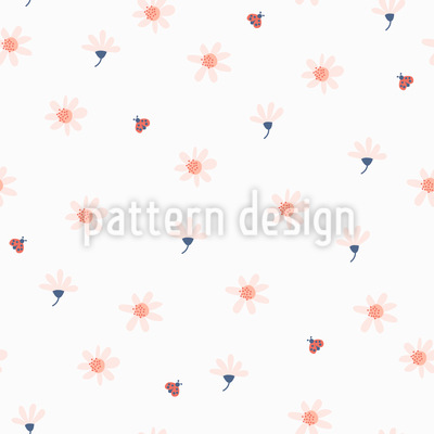 400x400 Ladybug And Pollen Seamless Vector Pattern