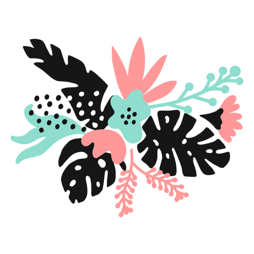 512x512 Flower Bud Pollen Petal Leaf Stem Flat