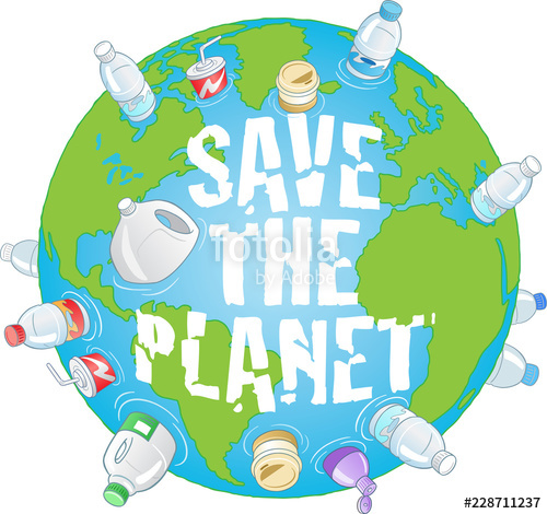500x470 Save The Planet Pollution Vector Stock Image And Royalty Free