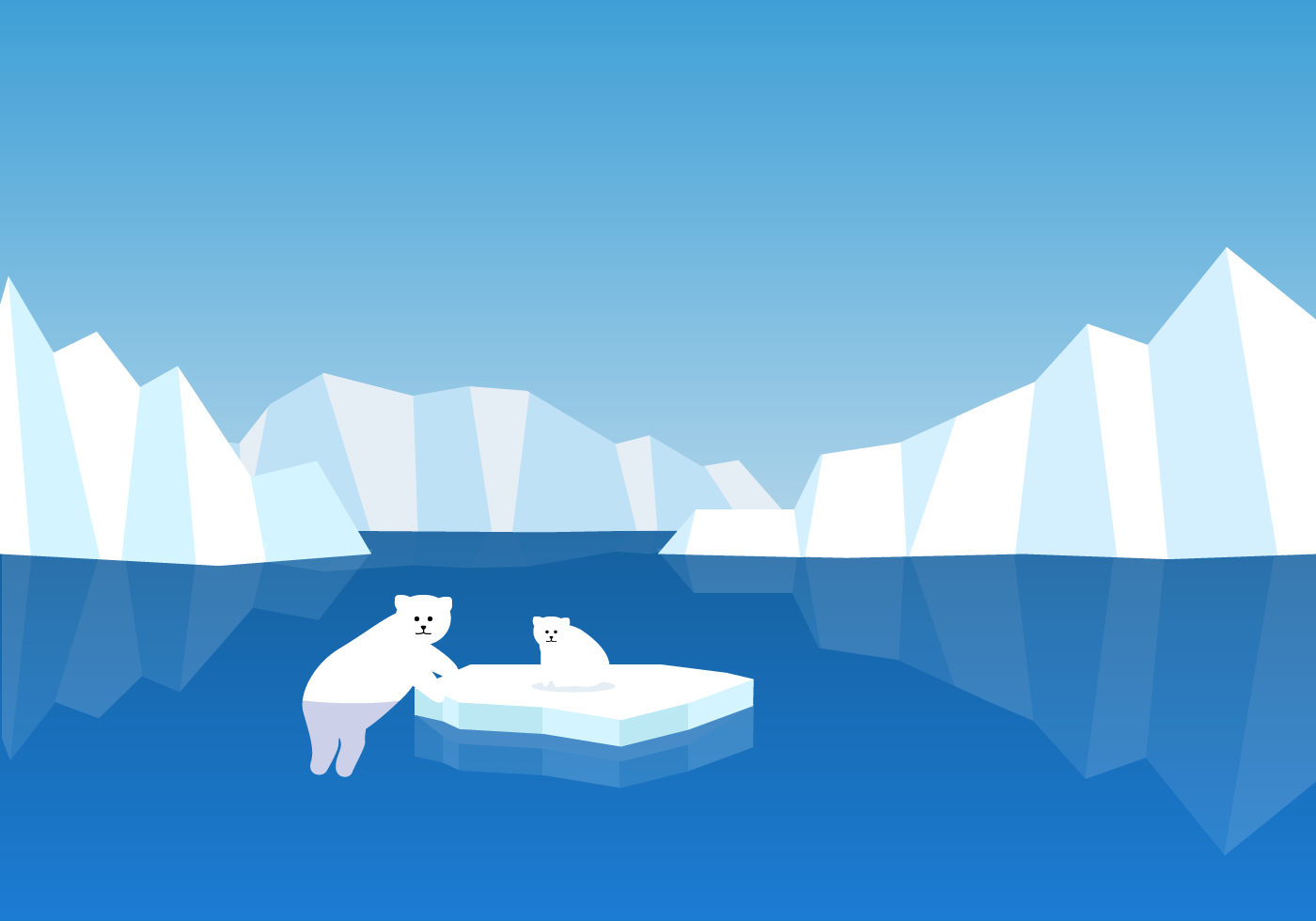 1400x980 Polar Bear Free Vector Art