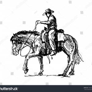 300x300 Stock Illustration Horse Saddle Polo Flat Line Icons Vector