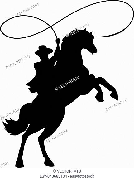 430x576 Cowboy Vector Silhouettes, Stock Vector, Vector And Low Budget
