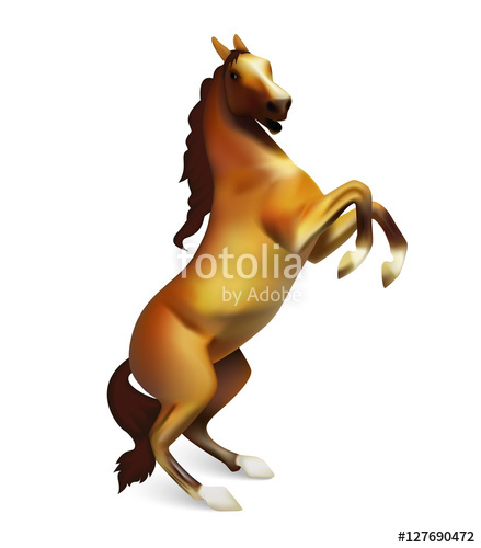 439x500 Brown Polo Horse Vector Illustration Stock Image And Royalty