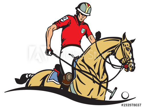 500x380 Equestrian Polo Player And Pony Horse Horseman Sitting