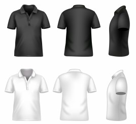 268x245 Men Polo Shirt Template Vectors Stock For Free Download