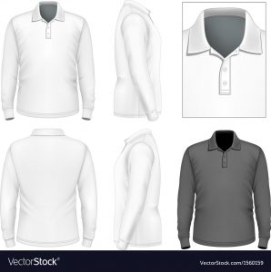 298x300 Mens Short Sleeve T Shirt Polo Designtes Vector Image Ofte