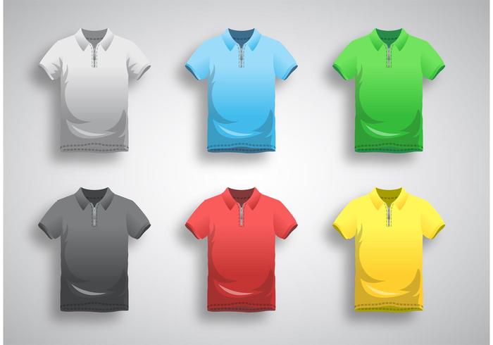700x490 Polo Shirt Template Vector