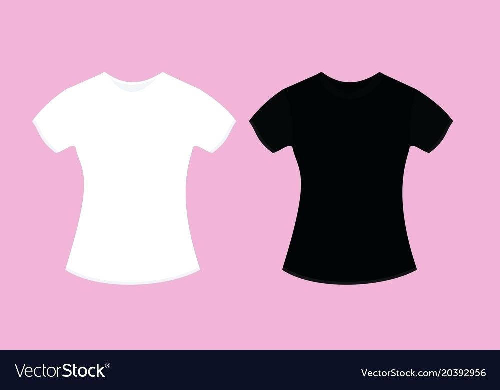 1000x780 Woman T Shirt Design Template Vector Image Design A Shirt Template