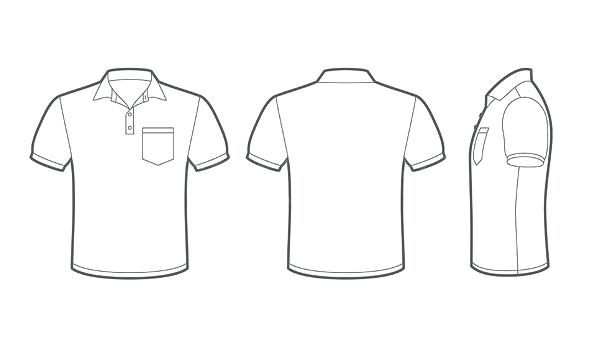 600x350 Vector Polo Shirt Template