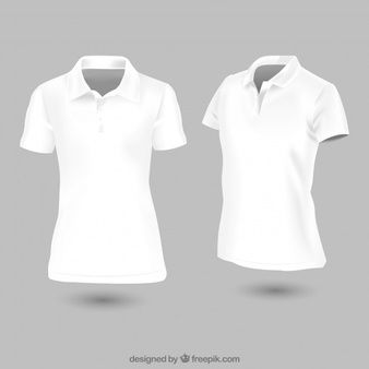 338x338 White Woman Polo Shirt Template Logos In Polo Shirt Women