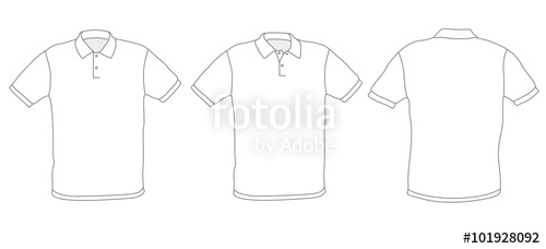 500x228 Polo Shirt Template Vector Illustration Stock Image And Royalty
