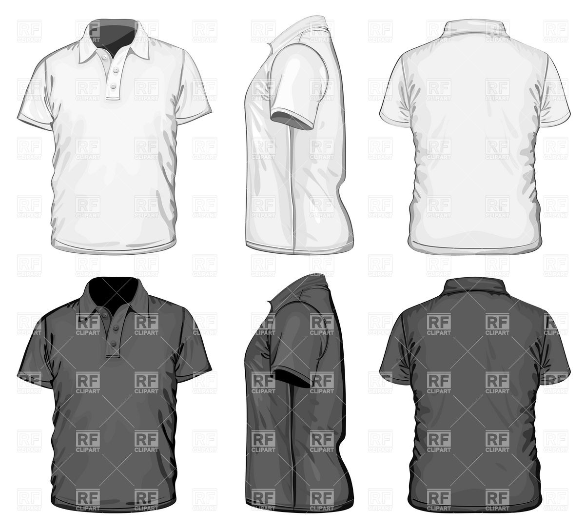 1200x1088 Polo Shirt Template Vector Image Of Beauty, Fashion Ivelly