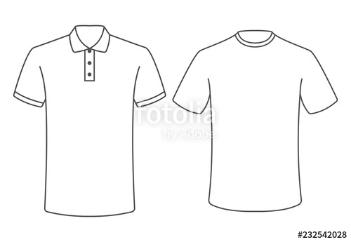 500x345 T Shirt And Polo Vector Stock Image And Royalty Free Vector