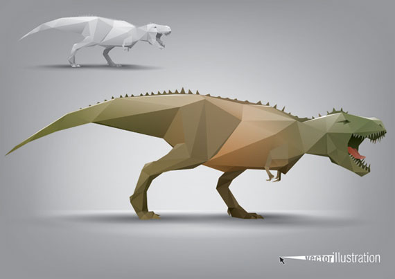 Vector Animal Stylized Triangle Polygon Model 570x403 Vector Animal Stylized Triangle Polygon Model