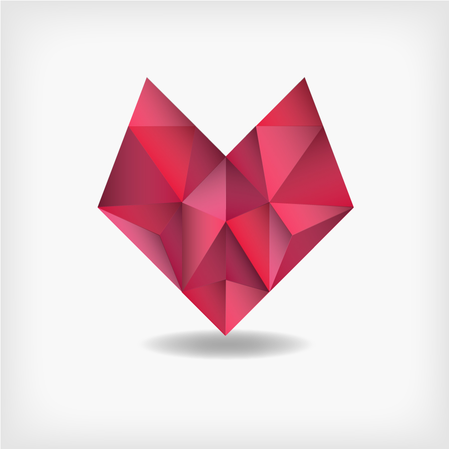 Polygon Geometric Heart Vector Vectorverse 900x900 Polygon Geometric Heart Vector Vectorverse