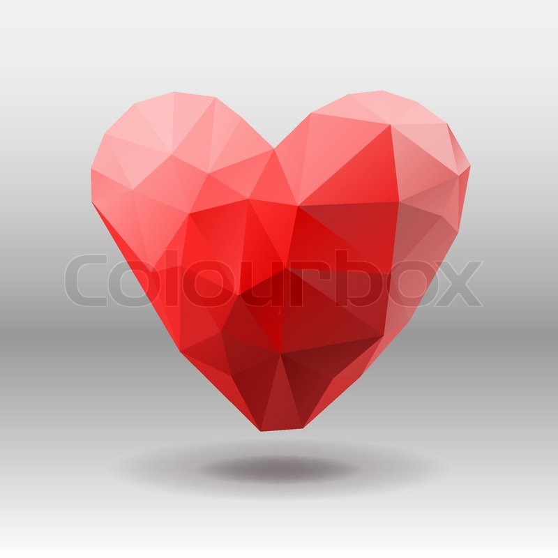 Polygon Heart, Vector Illustration Stock Vector Colourbox 800x800 Polygon Heart, Vector Illustration Stock Vector Colourbox