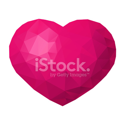 Polygon Heart Shape Stock Vector 440x440 Polygon Heart Shape Stock Vector