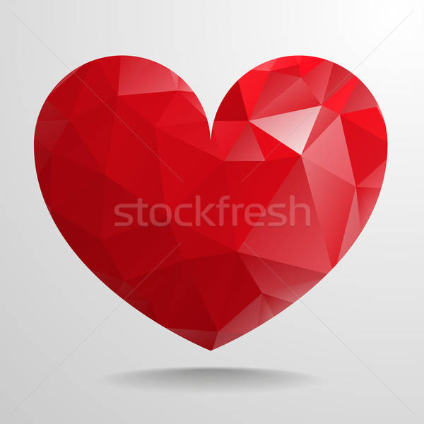 Polygon Heart Vector Illustration Felix Pergande 600x600 Polygon Heart Vector Illustration Felix Pergande