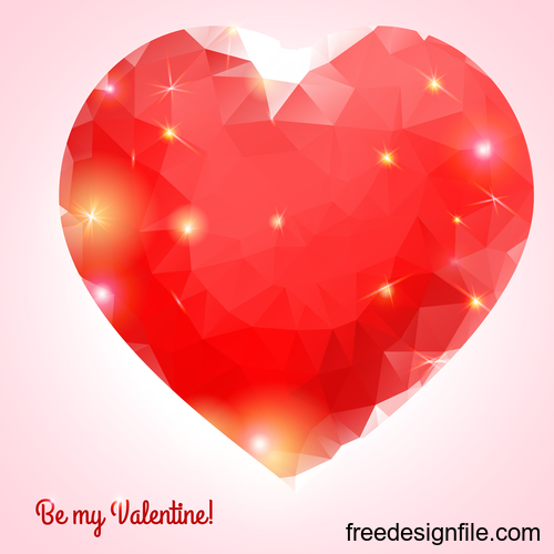 Geometry Polygon Heart Vector Illustration Free Download 500x500 Geometry Polygon Heart Vector Illustration Free Download