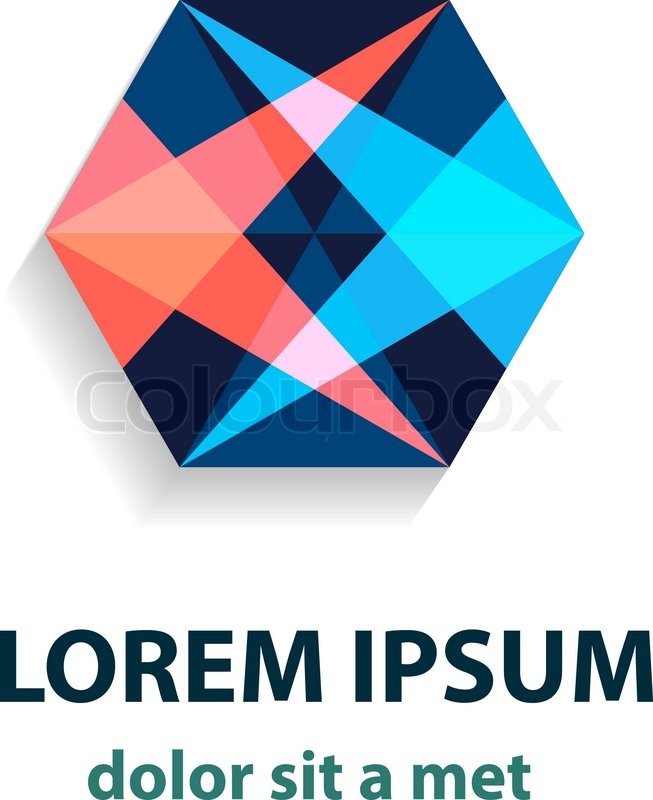 Vector Crystal Abstract Logo Modern Stock Vector Colourbox 653x800 Vector Crystal Abstract Logo Modern Stock Vector Colourbox