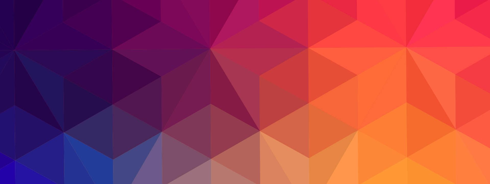 1920x723 Low Polygon Vector Background Banner Pac Man