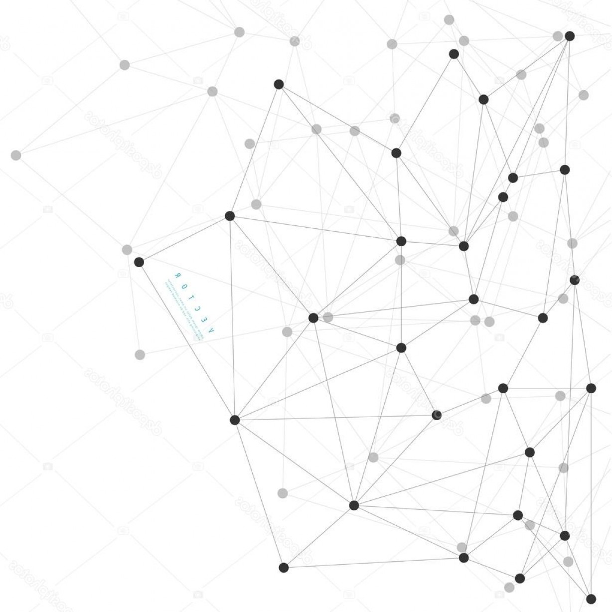 1228x1228 Stock Illustration Vector Network Background Abstract Polygon